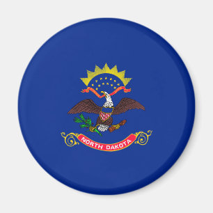Ontwerp van de vlag van North Dakota Magneet
