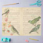 Ontwerp van de  vogelreeks 5 tissuepapier (Craft)