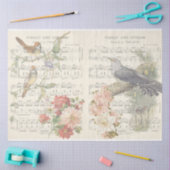 Ontwerp van de  vogelreeks 7 tissuepapier (Craft)