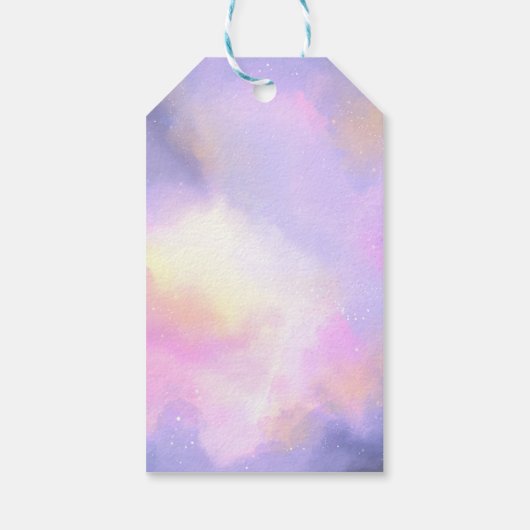 Ontwerp van de Waterverf van de kool - Surreal Clo Cadeaulabel (Achterkant)