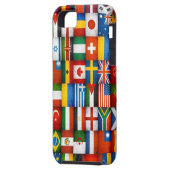 Ontwerp van de wereldwijde vlag van de boomgaard Case-Mate iPhone case (Achterkant Links)