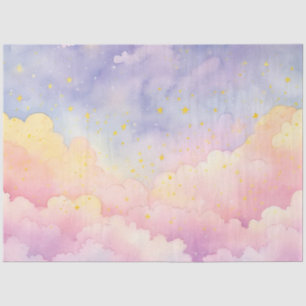 Ontwerp van de Whimsical Pastel Cloud Series 9 Tissuepapier