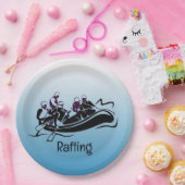 Ontwerp van de witte waterrivierRafting Papieren Bordje (Feest)