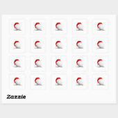 Ontwerp van de wolkbroodfan met Golf ball Merry ke Vierkante Sticker (Vel)