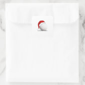 Ontwerp van de wolkbroodfan met Golf ball Merry ke Vierkante Sticker (Tas)
