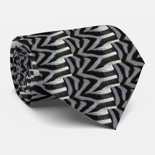 ontwerp van de zebra stropdas (Opgerold)