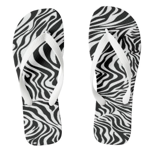 ontwerp van de zebra teenslippers (Voetbed)