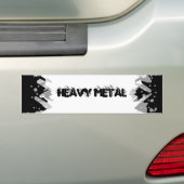 Ontwerp van de zware metalen Grunge Rock Bumpersticker (Op auto)