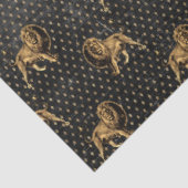 Ontwerp van de zwarte en gouden Circus-reeks 4 Tissuepapier (Detail)