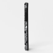ontwerp van de zwarte en witte terrazzo Case-Mate iPhone case (Achterkant/links)