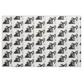 Ontwerp van de zwarte oliepompeenheid stof (Fat Quarter)