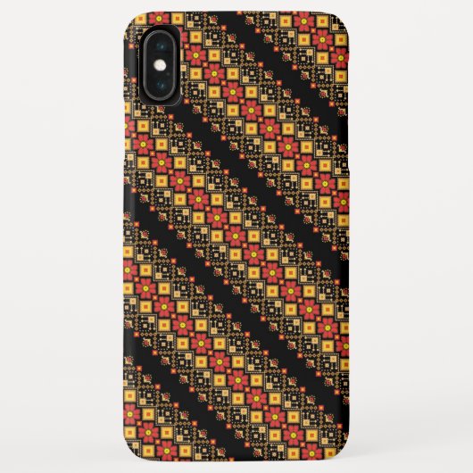 Ontwerp van decoratieve oekraïnse bloempatronen Case-Mate iPhone case (Achterkant)