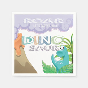 Ontwerp van Dinosaur Birthday Party Servet