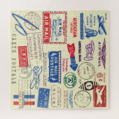  ontwerp van documentstempel. legpuzzel (Horizontaal)