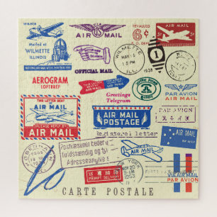 ontwerp van documentstempel. legpuzzel