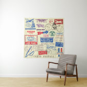  ontwerp van documentstempel. wandkleed (In situ)