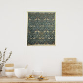 ontwerp van doven en Rozen, c.1879 Poster (Keuken)