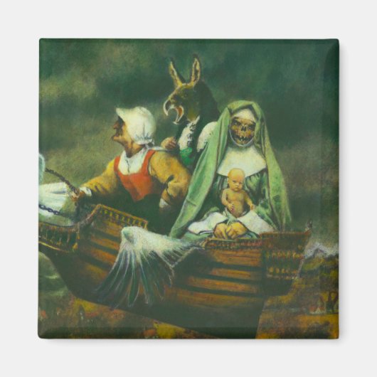 Ontwerp van drie heks magneet (Voorkant)