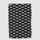 Ontwerp van een Antiek vliegtuig met retroflector Golfhanddoek (Voorkant)