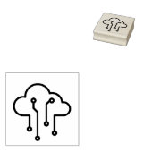 Ontwerp van een circuitchip rubberstempel (Gestempeld)