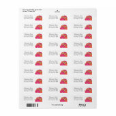 Ontwerp van een gevierde patchstructuur etiket (Full Sheet)