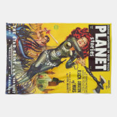 ONTWERP VAN EEN Hoesje VAN 1950 SCI FI PULPBEKENDM Theedoek (Horizontaal)