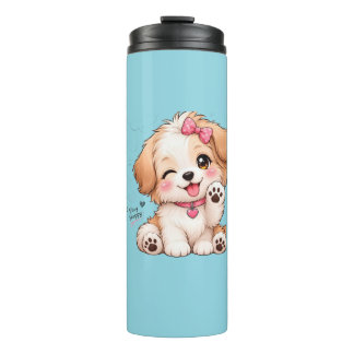 Ontwerp van een leuke puppy mok wrap – PNG Sublima