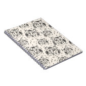 Ontwerp van een oude tijger notitieboek (Rechterzijde)