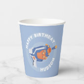 Ontwerp van een pistool met schuimdart papieren bekers (Voorkant)