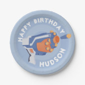 Ontwerp van een pistool met schuimdart papieren bordje (Voorkant)