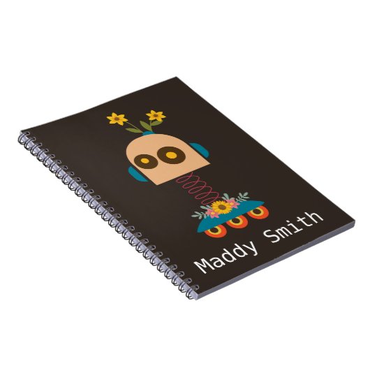 Ontwerp van een robot voor kinderen notitieboek (Rechterzijde)