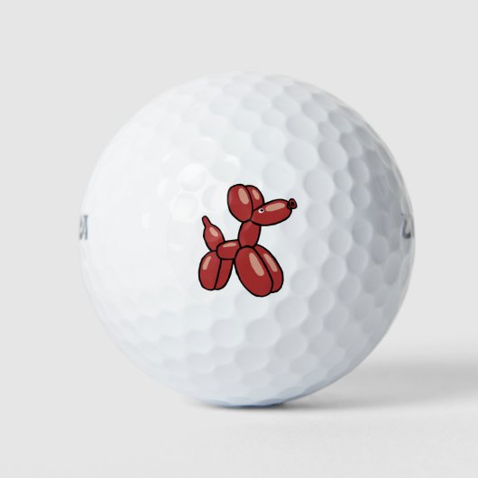 Ontwerp van een rode ballonhond golfballen (Voorkant)