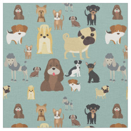ontwerp van een schattig hondenpatroon voor honden stof