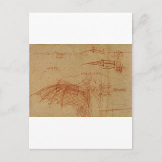Ontwerp van een vliegmachine briefkaart