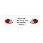 Ontwerp van egel - Aangepast Etiket (Voorkant)