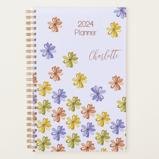 Ontwerp van elastische bloemen planner (Voorkant)