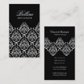  ontwerp van Elegant Damask Visitekaartje (Voorkant / Achterkant)