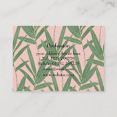 Ontwerp van elegante bamboe visitekaartje (Achterkant)