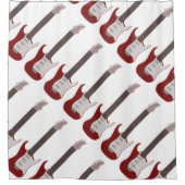 Ontwerp van elektrische gitaar douchegordijn (Voorkant)