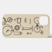 Ontwerp van essentiële onderdelen van fietsafdrukc Case-Mate iPhone case (Achterkant (horizontaal))