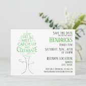 Ontwerp van familiereünie. kaart (Staand voorkant)