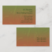  ontwerp van Floral Leaf Visitekaartje (Voorkant / Achterkant)