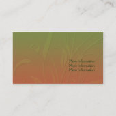  ontwerp van Floral Leaf Visitekaartje (Achterkant)