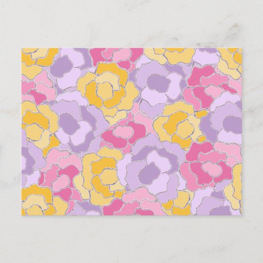 Ontwerp van Floral Pattern Briefkaart (Voorkant)