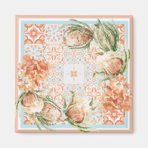 Ontwerp van Floral scarf Magneet