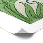 Ontwerp van Floral wallpaper Poster (Hoek)