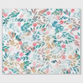 ontwerp van florale en olievlek met vervorming cadeaupapier (Vlak)