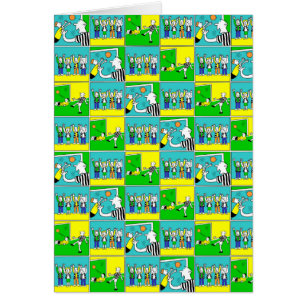 Ontwerp van football met Cartoon spelers en ventil