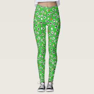 Ontwerp van football met Shirten in wit Leggings