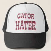 Ontwerp van gaffel met gator Hater Maroon Trucker Pet (Voorkant)
